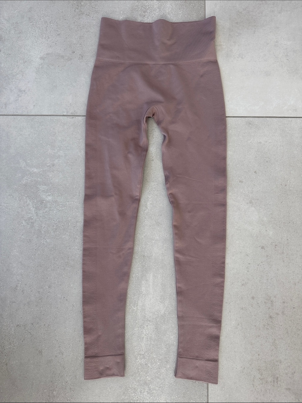 SET ACTIVE sculpt flex High-Waist Ribbed Seamless Leggings - Mauve